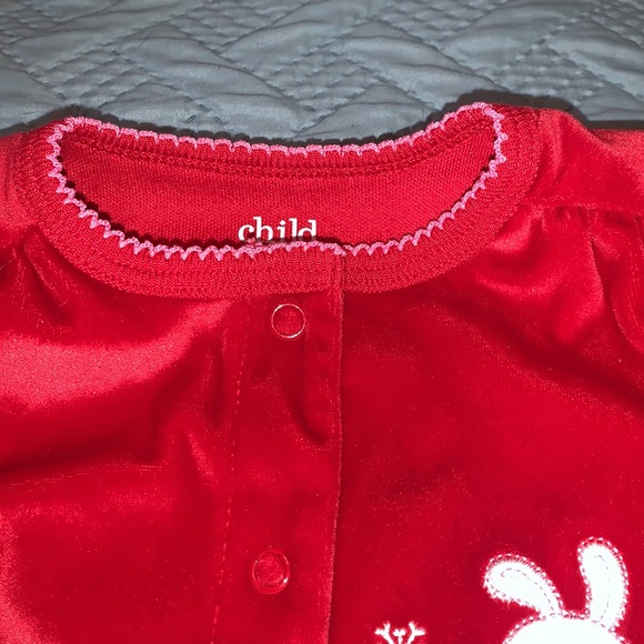 Nwot Carter’s Child of Mine 0-3M One Piece Sleep & Play Baby’s first Christmas - Picture 5 of 8